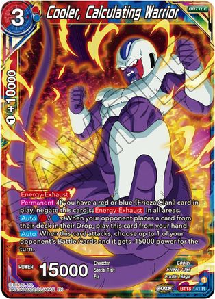 [BT18-141] Cooler, Calculated Warrior (Foil)