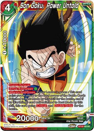 [BT18-142] Son Goku, Power Untold