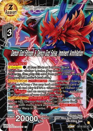 [BT18-123] Demon God Shroom & Demon God Salsa, Imminent Annihilation (Foil)