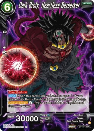 [BT18-128] Dark Broly, Heartless Berserker