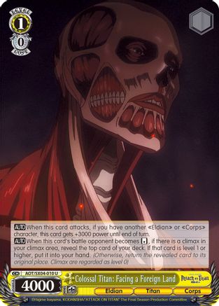 [SX04-010 U] Colossal Titan: Facing a Foreign Land