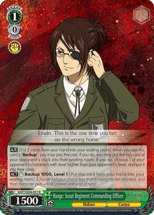 [SX04-031 R] Hange: Scout Regiment Commanding Officer