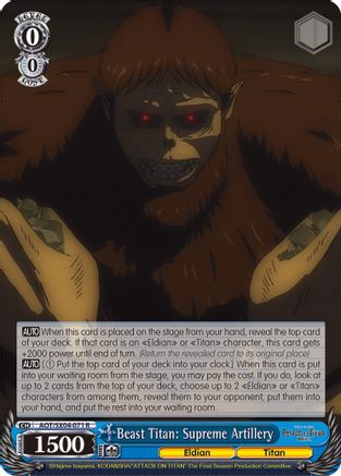 [SX04-071 R] Beast Titan: Supreme Artillery