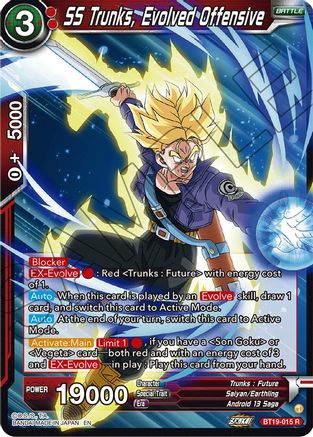 [BT19-015] SS Trunks, Evolved Offensive (Foil)