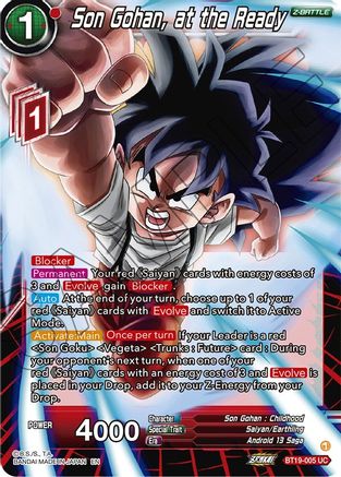 [BT19-005] Son Gohan, at the Ready