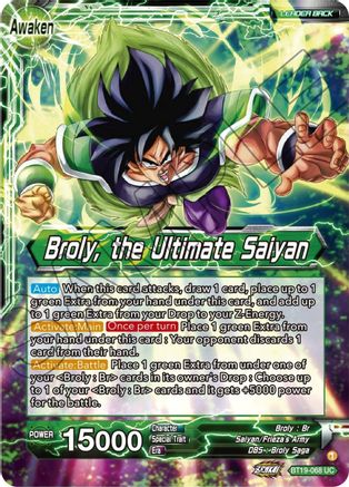 [BT19-068] Broly // Broly, the Ultimate Saiyan (Foil)