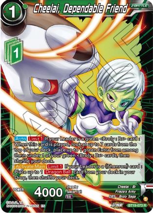 [BT19-073] Cheelai, Dependable Friend