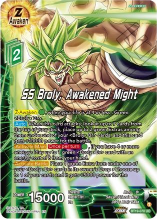 [BT19-070] SS Broly, Awakened Might