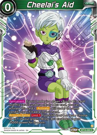 [BT19-093] Cheelai's Aid (Foil)