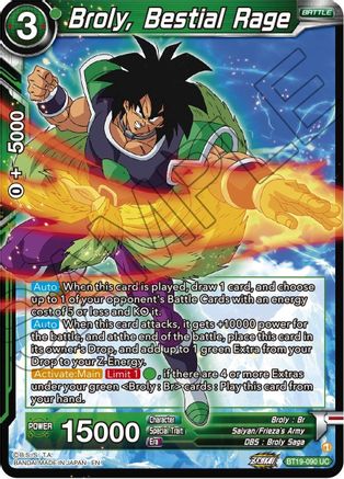 [BT19-090] Broly, Bestial Rage (Foil)