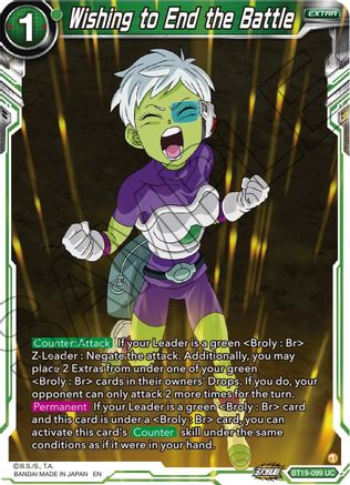 [BT19-099] Wishing to End the Battle