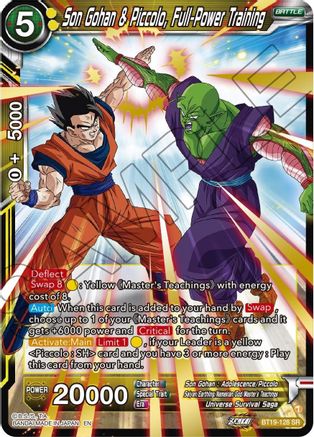 [BT19-128] Son Gohan & Piccolo, Full-Power Training