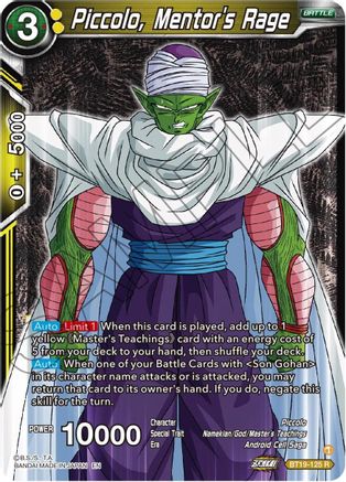 [BT19-125] Piccolo, Mentor's Rage (Foil)