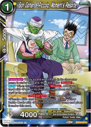 [BT19-127] Son Gohan & Piccolo, Moment's Respite (Foil)