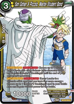 [BT19-124] Son Gohan & Piccolo, Master-Student Bond (Foil)