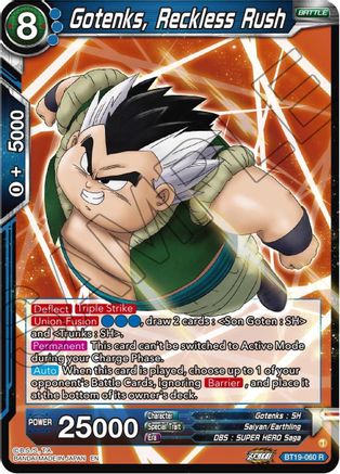 [BT19-060] Gotenks, Reckless Rush (Foil)