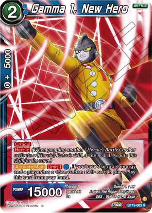 [BT19-063] Gamma 1, New Hero (Foil)