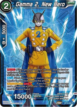 [BT19-064] Gamma 2, New Hero