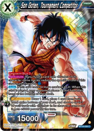 [BT19-039] Son Goten, Tournament Competitor (Foil)