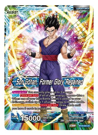 [BT19-034] Son Gohan // Son Gohan, Former Glory Regained (Foil)