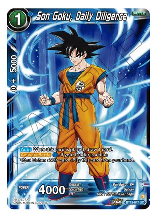 [BT19-047] Son Goku, Daily Diligence (Foil)