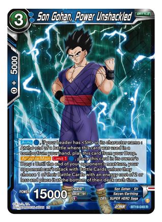 [BT19-049] Son Gohan, Power Unshackled (Foil)