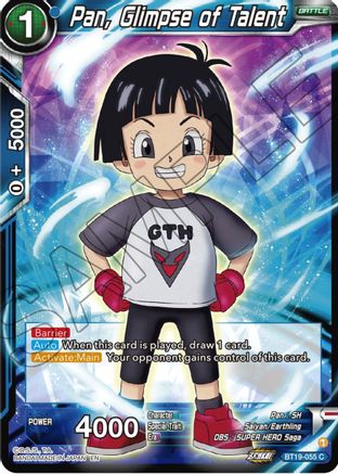 [BT19-055] Pan, Glimpse of Talent