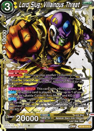 [BT19-114] Lord Slug, Villainous Threat (Foil)