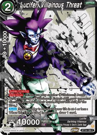 [BT19-138] Lucifer, Villainous Threat (Foil)