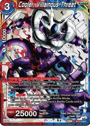 [BT19-142] Cooler, Villainous Threat