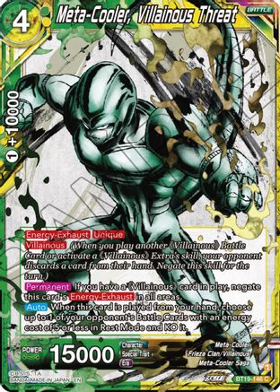 [BT19-146] Meta-Cooler, Villainous Threat (Foil)