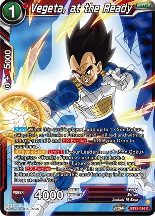 [BT19-014] Vegeta, at the Ready