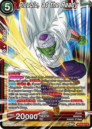 [BT19-017] Piccolo, at the Ready (Foil)