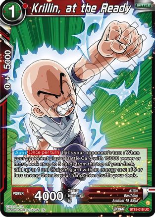 [BT19-018] Krillin, at the Ready