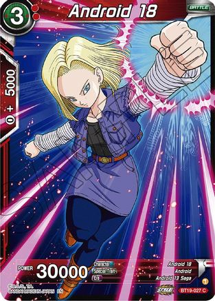 [BT19-027] Android 18 (Foil)