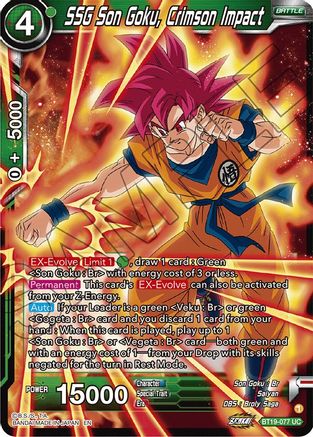 [BT19-077] SSG Son Goku, Crimson Impact