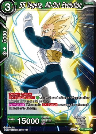 [BT19-082] SS Vegeta, All-Out Evolution