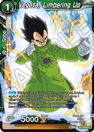 [BT19-083] Vegeta, Limbering Up (Foil)