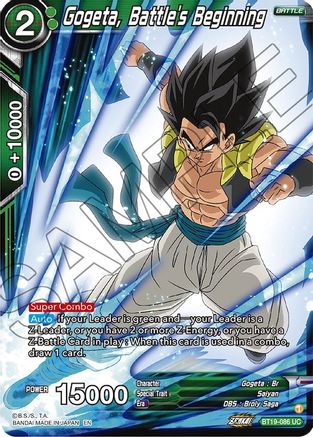 [BT19-086] Gogeta, Battle's Beginning