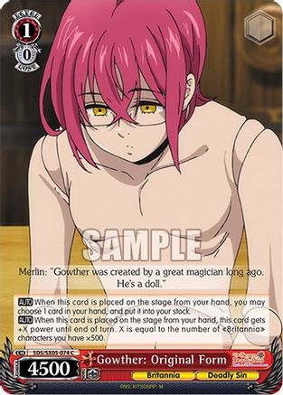 [SDS/SX05-074 C] Gowther: Original Form