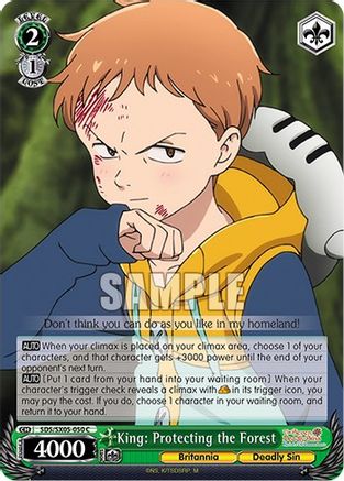 [SDS/SX05-050 C] King: Protecting the Forest