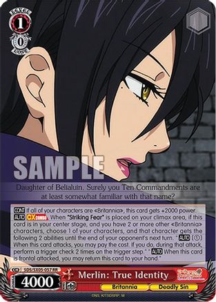 [SDS/SX05-057 RR] Merlin: True Identity