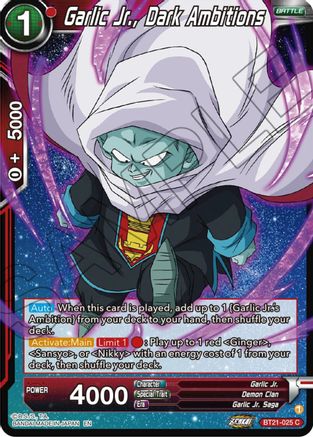 [BT21-025] Garlic Jr., Dark Ambitions (Foil)