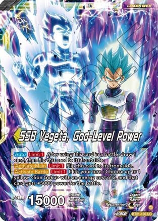 [BT21-100] SSB Son Goku // SSB Vegeta, God-Level Power (Foil)