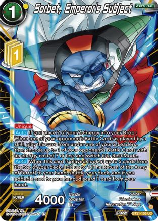 [BT21-105] Sorbet, Emperor's Subject (Foil)