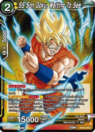 [BT21-108] SS Son Goku, Waiting To See (Foil)