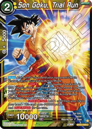 [BT21-109] Son Goku, Trial Run (Foil)