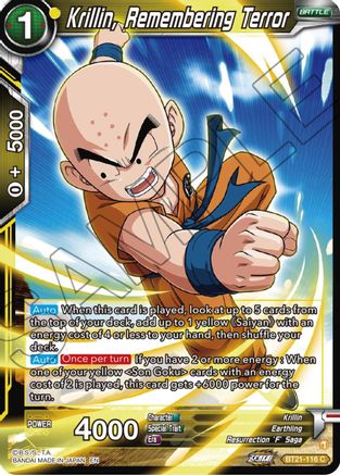 [BT21-116] Krillin, Remembering Terror (Foil)