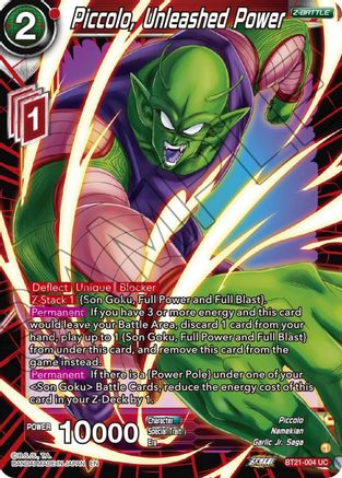 [BT21-004] Piccolo, Unleashed Power (Foil)