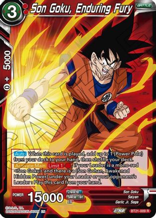 [BT21-009] Son Goku, Enduring Fury (Foil)